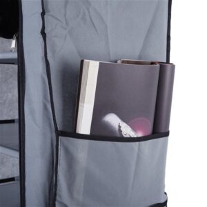 USA Stock 10-Layer 9-Grid Non-Woven Fabric Shoe Cabinet – Fashionable, Space-Saving Shoe Rack in Gray - Image 9