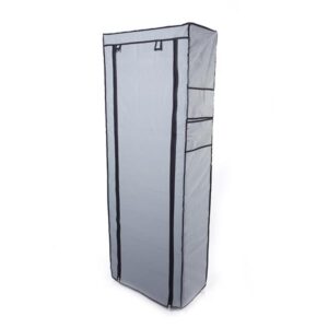 USA Stock 10-Layer 9-Grid Non-Woven Fabric Shoe Cabinet – Fashionable, Space-Saving Shoe Rack in Gray - Image 3